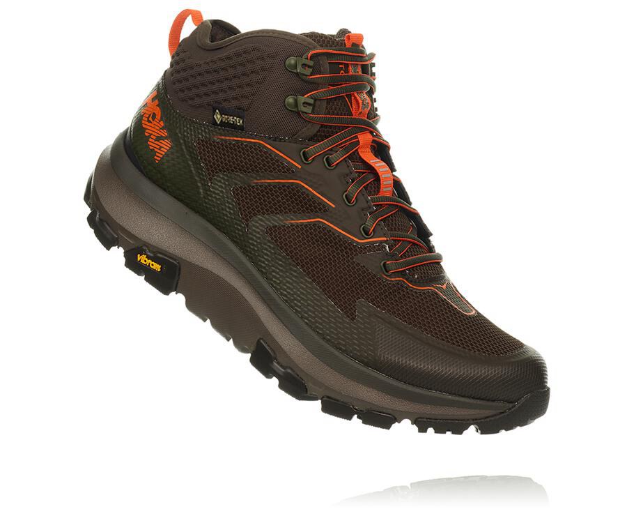 Hoka One One Turisticke Topanky Panske Hnede - Toa GORE-TEX - 93015-OUBK